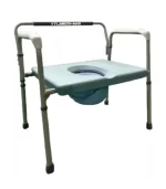 Silla cómodo de acero esmaltado - extra ancho baño bariátrico