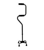 Bastón de 4 apoyos con doble cuello