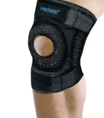 Rodillera corta extra grande con estabilizador de rótula y soportes laterales flex