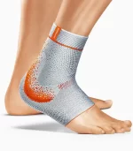 Soporte de tobillo con almohadillas perforada y tejido de punto 3D transpirable con hilo reciclado