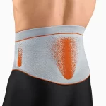 Soporte de columna lumbar con almohadilla de silicona AIR-MATRIX para una estabilización óptima